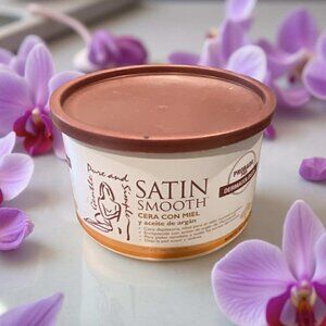 Satin Smooth Cera Con Miel Cream Wax (Honey Wax with Argan oil 14 oz